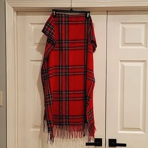 Divided H&M Red Plaid Scarf